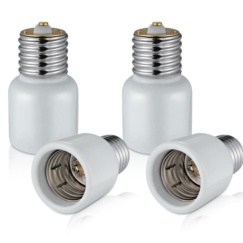 EMNOOTI Mogul Socket Extender,Mogul Base E39 Porcelain Socket Extensions Adapter, E39 to E39 Screw Mogul Base LED Fluorescent Incandescent Lamp Holder Adapter 1500W 660V (4-Pack) - Image 1